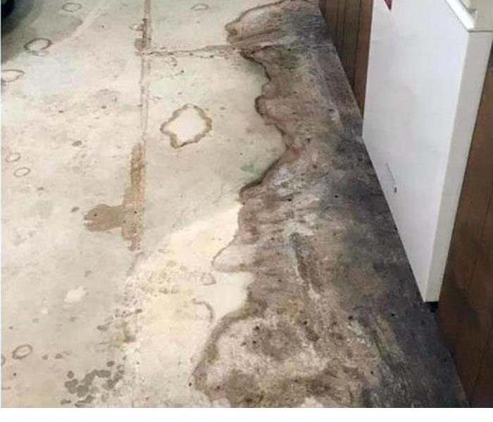Storm damaged flooring.