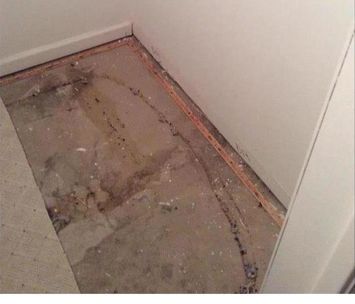 A closet floor 