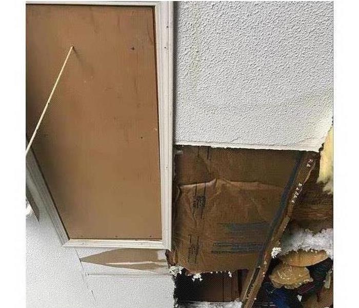 Damage to attic 